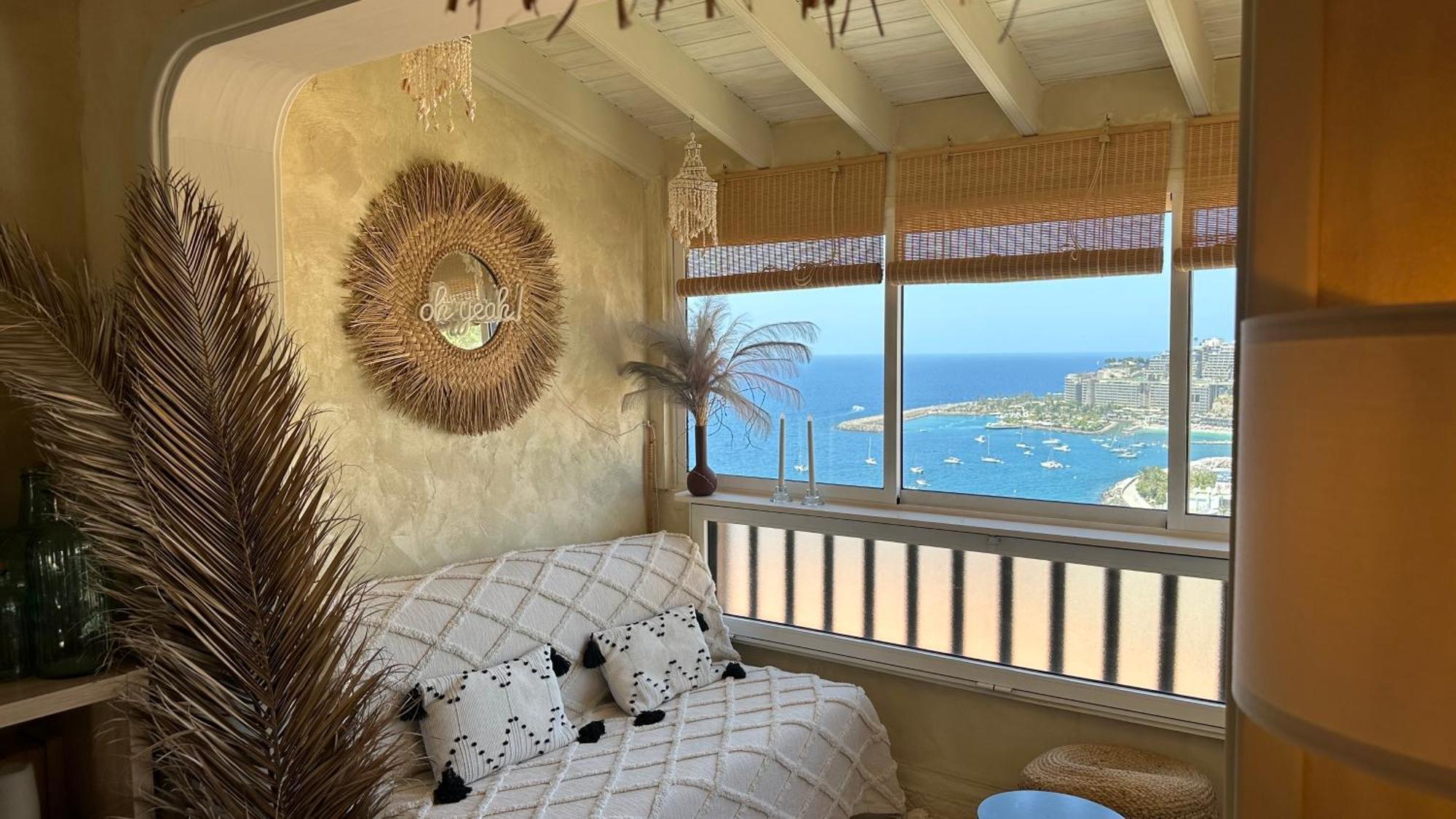 Boho Style With Ocean View Apartment Mogan